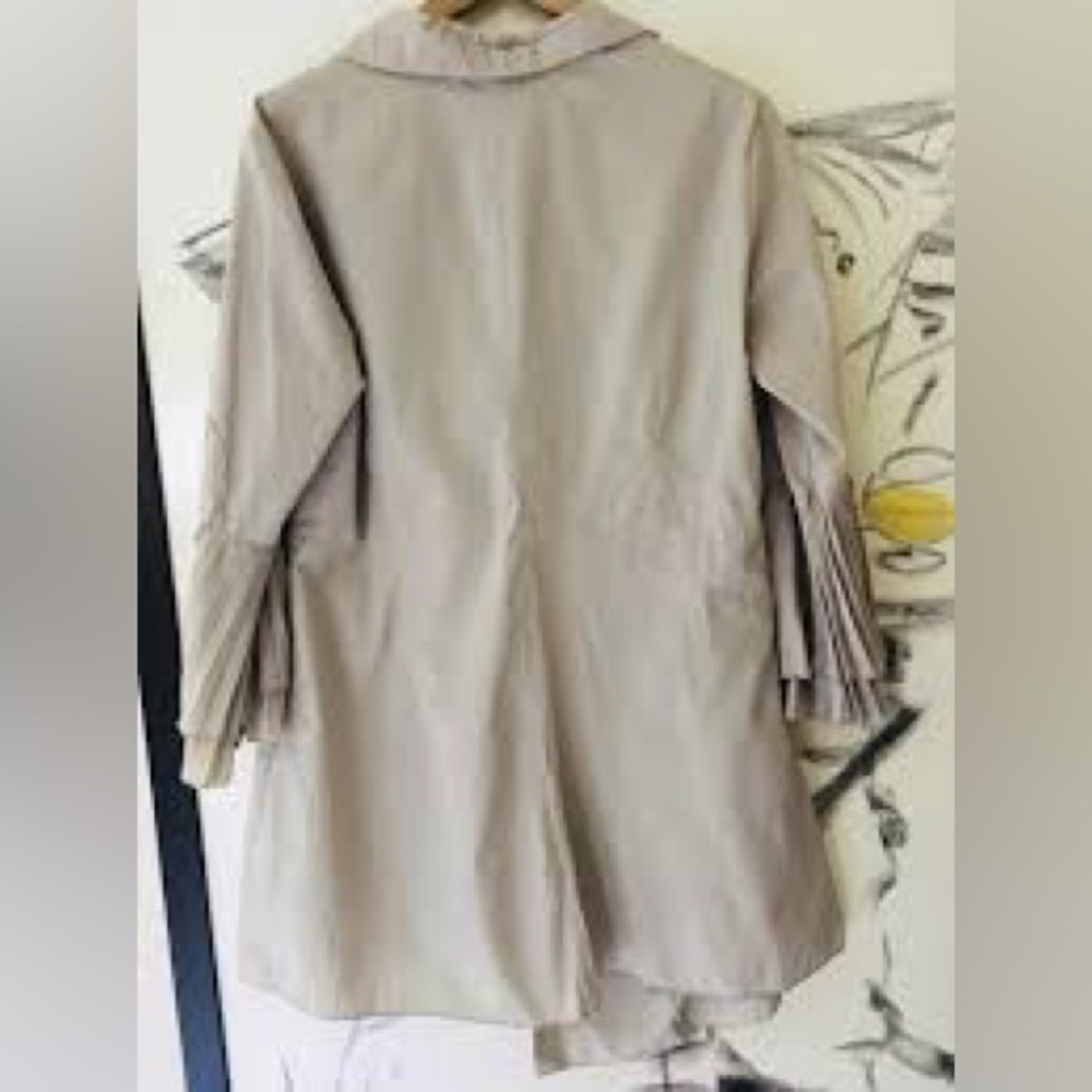 ZAPA, Paris Stone Cotton Blend Shirt, Tiered Bell Sleeves French Size Medium - Picture 8 of 11